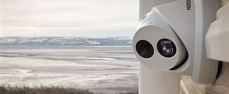 Exterior turret surveillance camera Exterior turret surveillance camera