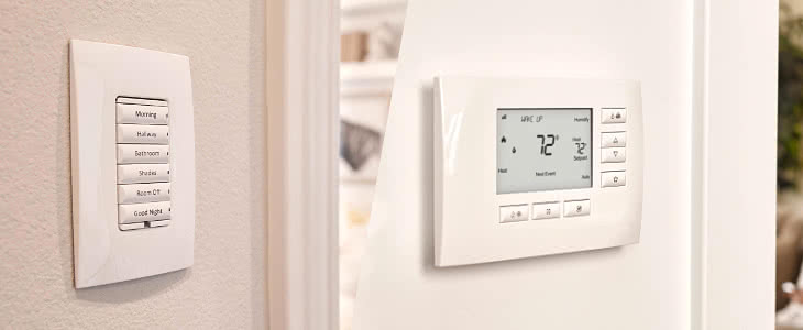 Control4 lighting and thermostat controls Control4 lighting and thermostat controls